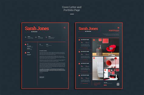 Creative fields, design, & arts cover letter examples. Resume, Cover letter & Portfolio page on Behance