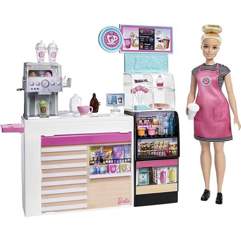 Barbie Coffee Shop With Doll Playset Gmw03 Shopee Singapore