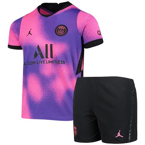 Youth Nike Pinkpurple Paris Saint Germain 202021 Fourth Jersey Kit