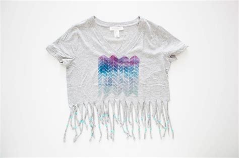 Festival Style Hack How To Dye Bead And Fringe Your T Shirts Fringe