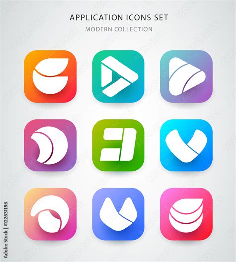 Big Vector Icons Set For Application Logo Icon Design App Icon Design