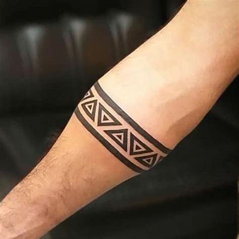 Voorkoms Triangle Hand Band Tattoo Men And Women Waterproof Temporary