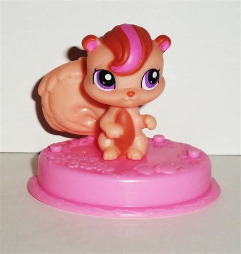 Mcdonalds 2011 Littlest Pet Shop Squirrel Happy Meal Toy Hasbro Loose Used