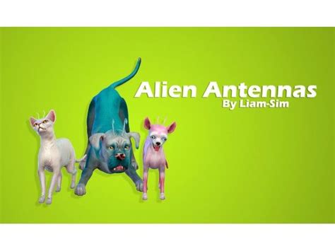 Alien Antennas Sims 4 Pets Sims Pets Sims 4