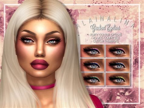 Gradient Eyeliner At Alainalina Sims 4 Updates