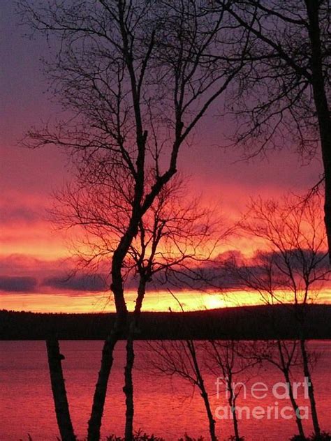 Colored Sky Madawaska Lake Maine America Images Sky Photography Work
