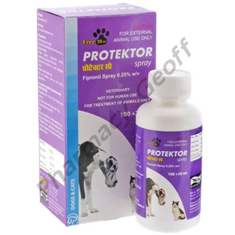 After a local application, fipronil is slightly absorbed (approx. Protektor Spray (Fipronil) - 0.25% (120ml) :: Pet Products ...