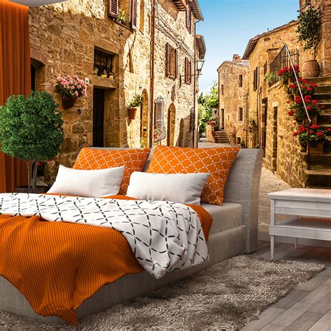 Tuscany Village Wall Mural Brewster Home Fashions Touch Of Modern