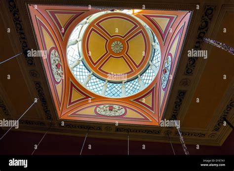 Ceiling Dome Interior Of The Commercial Rooms Wetherspoons Pub On Corn