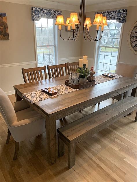 Rustic Farmhouse Dining Table Dining Room Set Dining Room Etsy