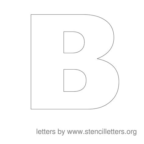 Free Printable Letter Stencils B Images And Photos Finder