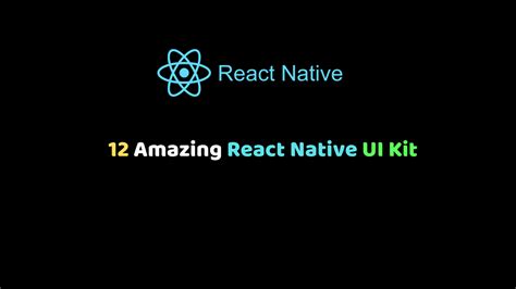 Amazing React Native Ui Kit For Faster App Development