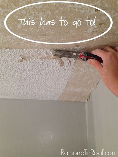 After removing all furniture from the room and covering the walls and floor with plastic sheeting, use fill the. How to Remove Popcorn Ceiling (And How Not To) | Cleaning ...