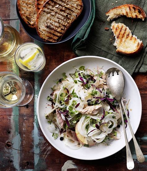 Smoked Mackerel With Marsala Currants And Shaved Fennel Gourmet