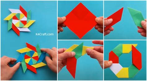 How To Make 8 Pointed Transforming Ninja Star Step By Step Origami