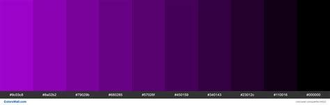 Shades Xkcd Color Vibrant Purple Ad03de Hex Purple Palette Purple