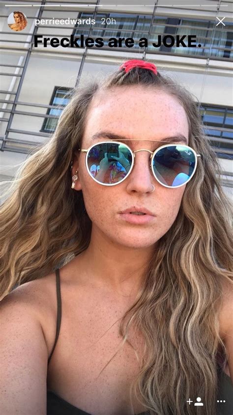 Perrie Edwards Posts Makeup Free Freckles Selfie Teen Vogue