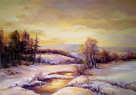 Picturi Iarna In Violet De Anca Bulgaru