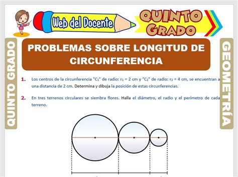 Problemas Sobre Longitud De Circunferencia Para Quinto Grado De