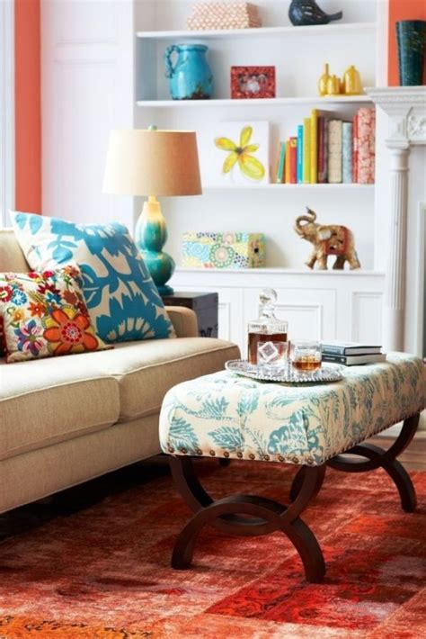 Sophisticated Pops Of Color Glam Living Room Dining Room Colors