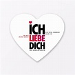 TYPOP Postkarte „Ich liebe Dich“ in Herzform inkl. Umschlag | selekkt.com