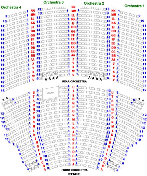 San Diego Civic Theater Seating Map Darlington Civic