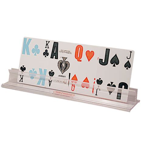 Plastic Playing Card Holders 10 Inches Long Card Games Maxiaids