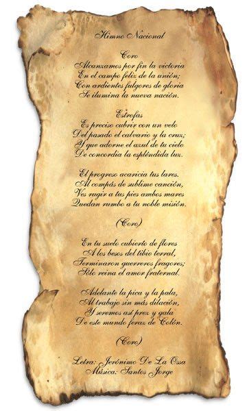 10 Ideas De Cultura Himnos Himno Nacional Letra Del Himno Nacional