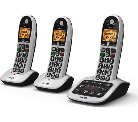 Buy Bt 4600 Cordless Phone With Answering Machine Triple Handsets