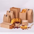 牛皮纸方底袋现货批发早餐包装袋烘培面包方底纸袋防油打包纸袋-阿里巴巴