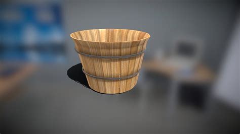 wooden basket buy royalty free 3d model by robfitzy [2fea72f] sketchfab store