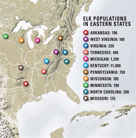 Kentucky Elk Population Map St Louis Zip Code Map