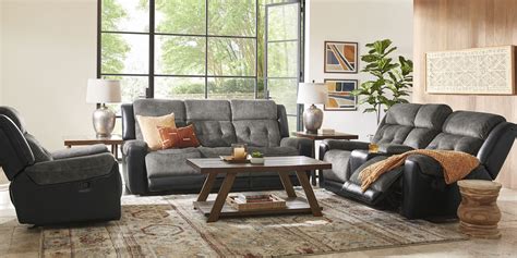 Capwood Gray 3 Pc Living Room With Power Reclining Sofa Rooms To Go