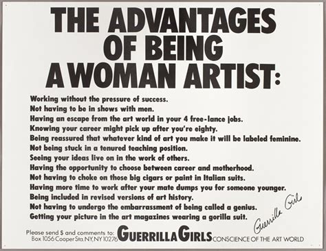 The Advantages Of Being A Woman Artist The Art Institute Of Chicago