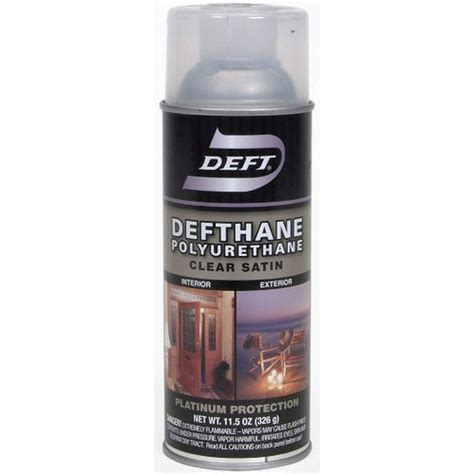 Deft Defthane Interior Exterior Clear Polyurethane Satin Spray 115