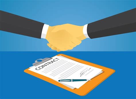 Premium Vector Contract Signing Legal Agreement Concept Vector