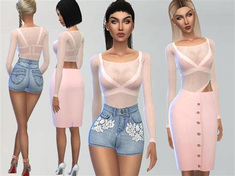 Sims 4 Ccs The Best Dress By Puresim Sims 4 Dresses Sims 4