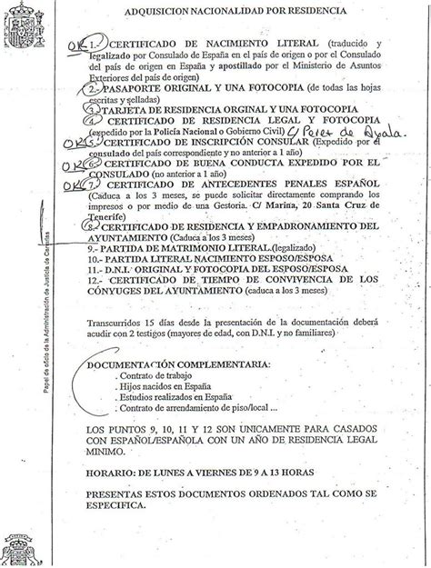 InmigraciÓn Una Oportunidad Quiero Ser EspaÑol Requisitos Para La