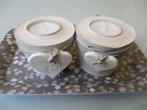 Homemade Candle Holder With Homemade Heart Tags Selbst G Flickr