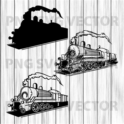 Train Clipart Train Vector Svg Silhouette Studio Designer Edition