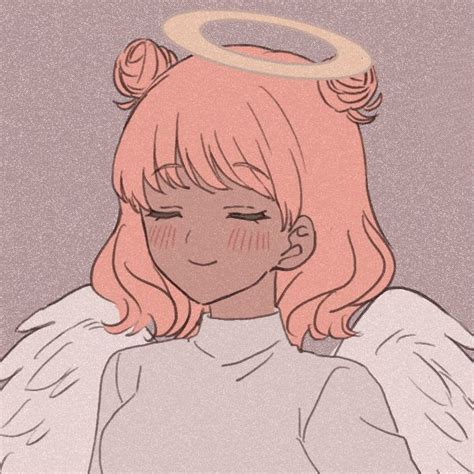 An Anime Girl With Pink Hair And Angel Wings