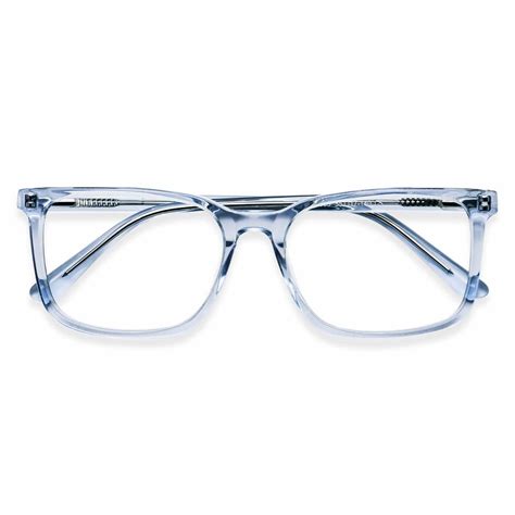 Z1003 Rectangle Blue Eyeglasses Frames Leoptique