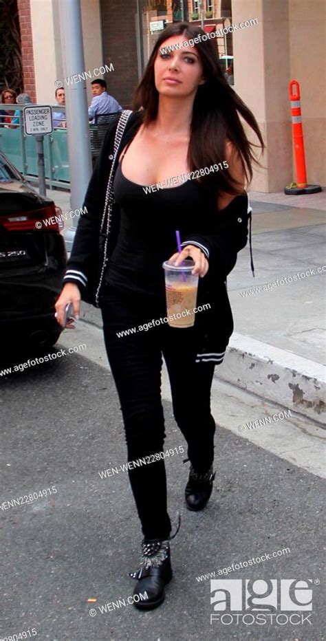 brittny gastineau out and about in beverly hills dressed all in black featuring brittny