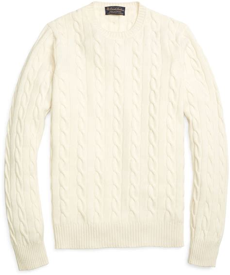 Brooks Brothers Cashmere Cable Crewneck Sweater 448 Brooks Brothers