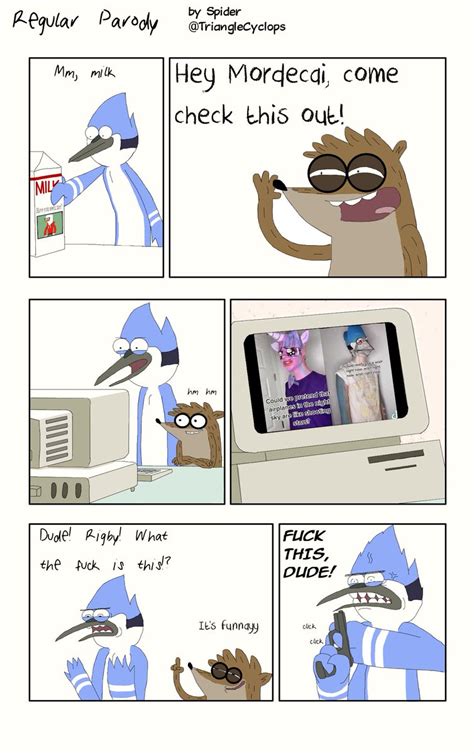 Lil Triangle On Twitter This Is My Regular Show Comic Im Very