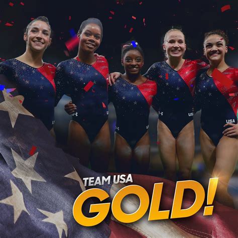 Nbc Olympics ‏nbcolympics Aug 9 Teamusa Wins Gold In The Womens Gymnastics Team Final