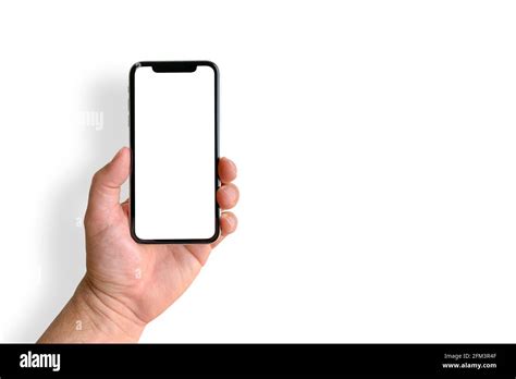 Smartphone Hand Isolated Closeup Cut Out Stock Images And Pictures Alamy
