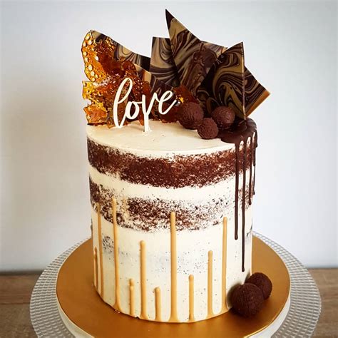 Pro Chef Semi Naked Chocolate Caramel Drip Cake R Food Hot Sex Picture