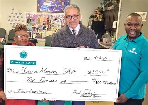 Fidelis Care Awards 10000 To Harlem Mothers Saves Founder Jackie Rowe Adams