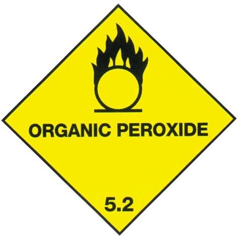 Sticker Class Organic Peroxide Paper X Mm Rl Everything